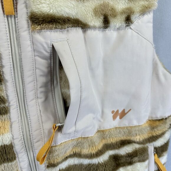 Without Walls Men's Large Hipster Striped Mushroom Sherpa Vest Urban Outfitters - Picture 6 of 16